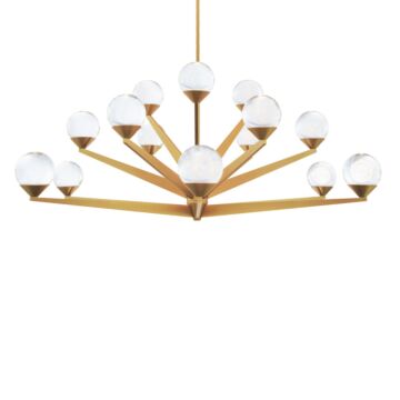 Double Bubble LED Chandelier in Aged Brass by Modern Forms
