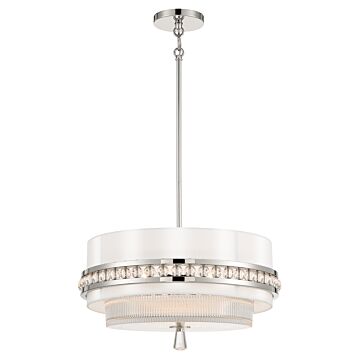 Sutton Convertible Semi Flush  Pendant in Polished Nickel by Metropolitan