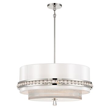Sutton Pendant in Polished Nickel by Metropolitan