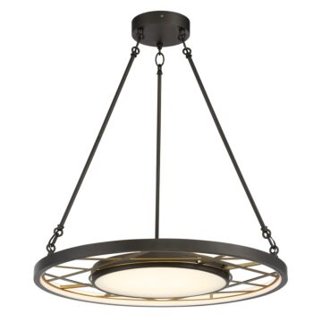 Tribeca LED Pendant in Smoked Iron And Soft Brass by Metropolitan