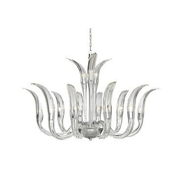Cisne Chandelier in Polished Nickel by Metropolitan