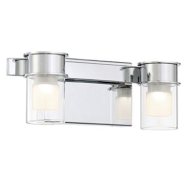Herald Square LED Bathroom Vanity Light in Chrome by George Kovacs