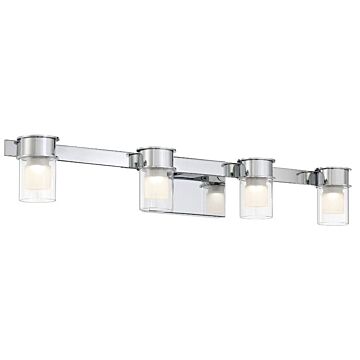 Herald Square LED Bathroom Vanity Light in Chrome by George Kovacs