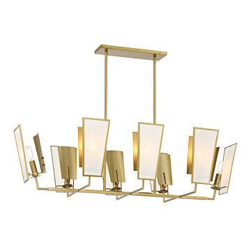 Ricochet Island Pendant in Soft Brass by Minka-Lavery