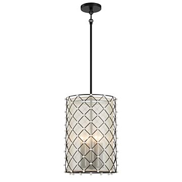 Sheer Elegance Pendant in Coal by Minka-Lavery
