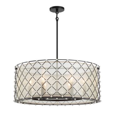 Sheer Elegance Pendant in Coal by Minka-Lavery