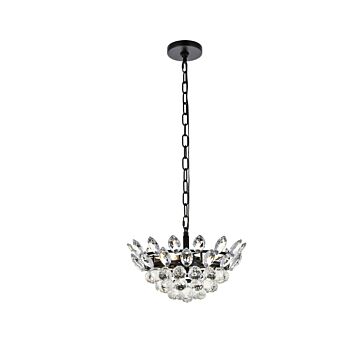 Emilia 3-Light Pendant in Black