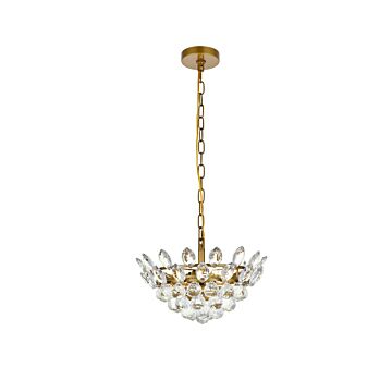 Emilia 3-Light Pendant in Brass