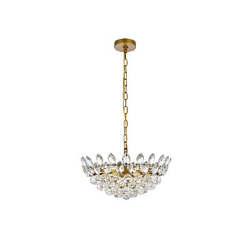 Emilia 5-Light Pendant in Brass