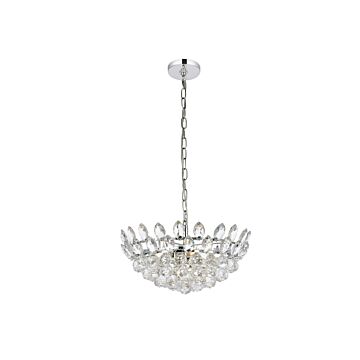Emilia 5-Light Pendant in Chrome