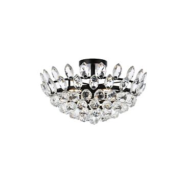 Emilia 5-Light Flush Mount in Black