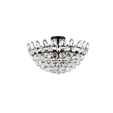 Emilia 5-Light Flush Mount in Black