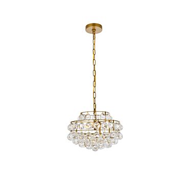 Savannah 3-Light Pendant in Brass