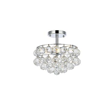 Savannah 3-Light Flush Mount in Chrome