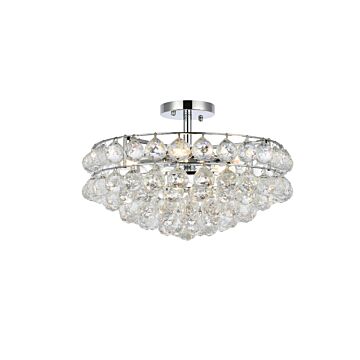 Savannah 5-Light Flush Mount in Chrome