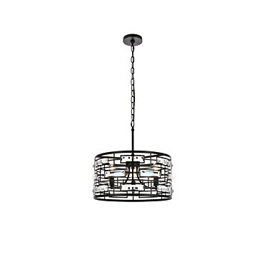 Kennedy 3-Light Pendant in Black