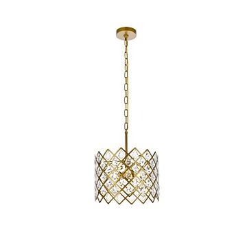 Lyla 3-Light Pendant in Brass