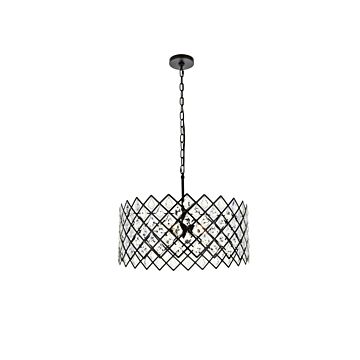 Lyla 5-Light Pendant in Black