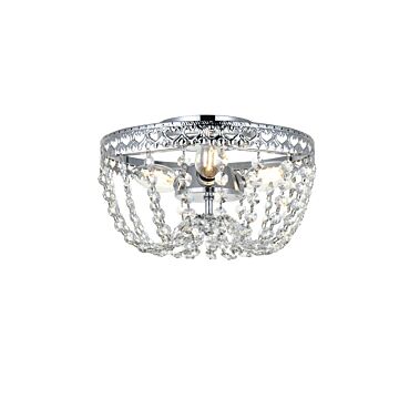 Kylie 3-Light Flush Mount in Chrome
