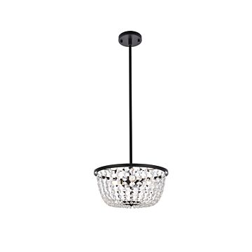 Gianna 3-Light Pendant in Black