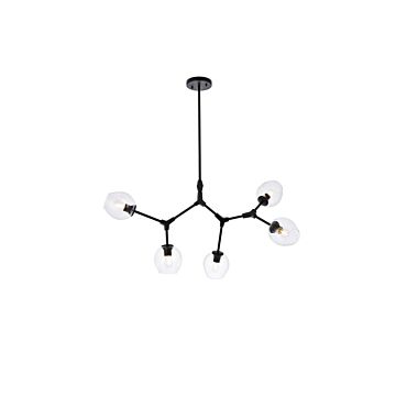 Cavoli 5-Light Chandelier in Black