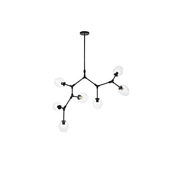 Cavoli 7-Light Chandelier in Black