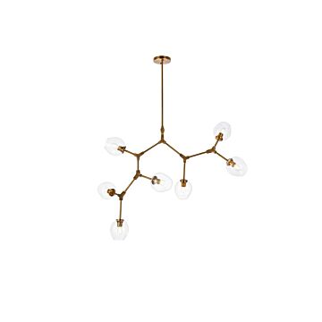 Cavoli 7-Light Chandelier in Brass