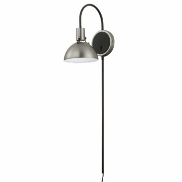 Dawn One Light Wall Sconce in Satin Nickel by Maxim