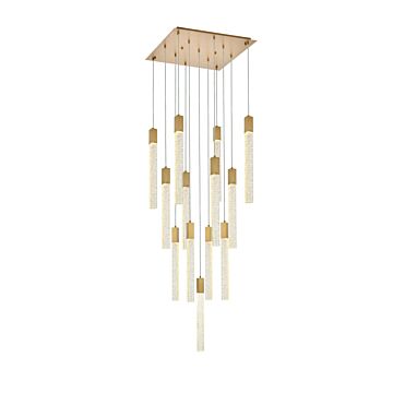 Weston 13-Light Pendant in Satin Gold