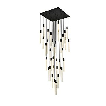 Weston 36-Light 3Pendant in Black