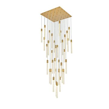 Weston 36-Light 3Pendant in Satin Gold
