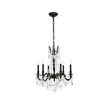 Rosalia 6-Light Chandelier in Dark Bronze