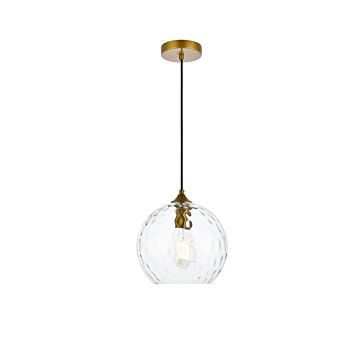Cashel 1-Light Pendant in Brass