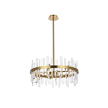 Serena 14-Light Pendant in Satin Gold