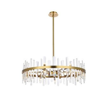 Serena 16-Light Chandelier in Satin Gold