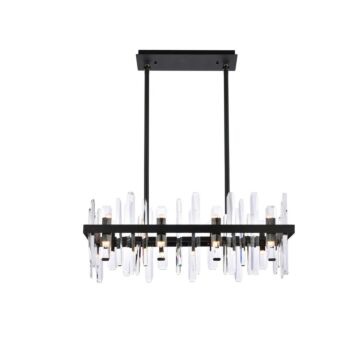 Serena 16-Light Chandelier in Black