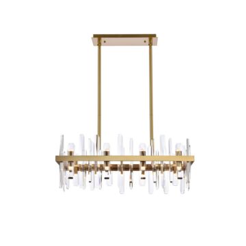 Serena 16-Light Chandelier in Satin Gold