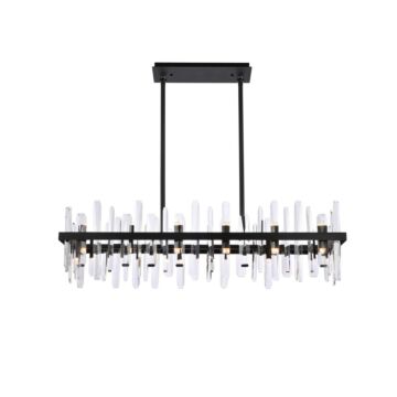 Serena 24-Light Chandelier in Black