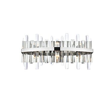Serena 6-Light Bathroom Vanity Light Sconce in Chrome