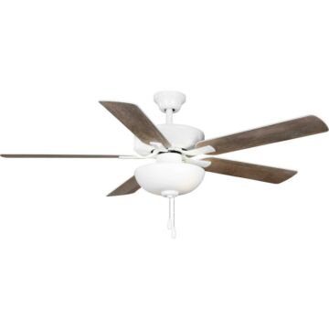AirPro 52" Ceiling Fan in White by Progress Lighting