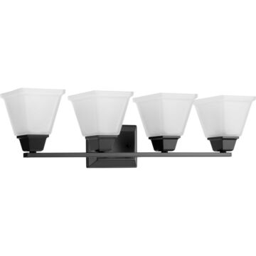 Clifton Heights 4-Light Bathroom Vanity Light Vanity in Matte Black