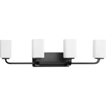 Cowan 4-Light Bathroom Vanity Light Vanity in Matte Black