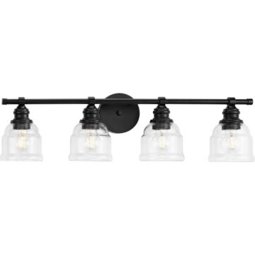 Ambrose 4-Light Bathroom Vanity Light Vanity in Matte Black