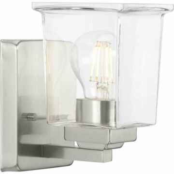 Gilmour 1-Light Bathroom Vanity Light Vanity in Brushed Nickel