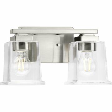 Gilmour 2-Light Bathroom Vanity Light Vanity in Brushed Nickel