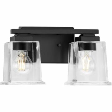 Gilmour 2-Light Bathroom Vanity Light Vanity in Matte Black