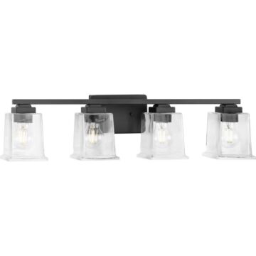 Gilmour 4-Light Bathroom Vanity Light Vanity in Matte Black