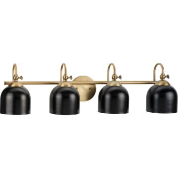 Dalton 4-Light Bathroom Vanity Light Vanity in Vintage Brass