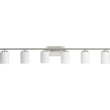 Replay 6-Light Bathroom Vanity Light Vanity in Brushed Nickel