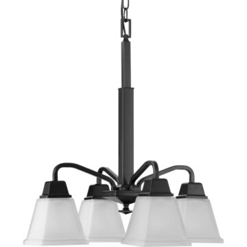 Clifton Heights 4-Light Chandelier in Matte Black